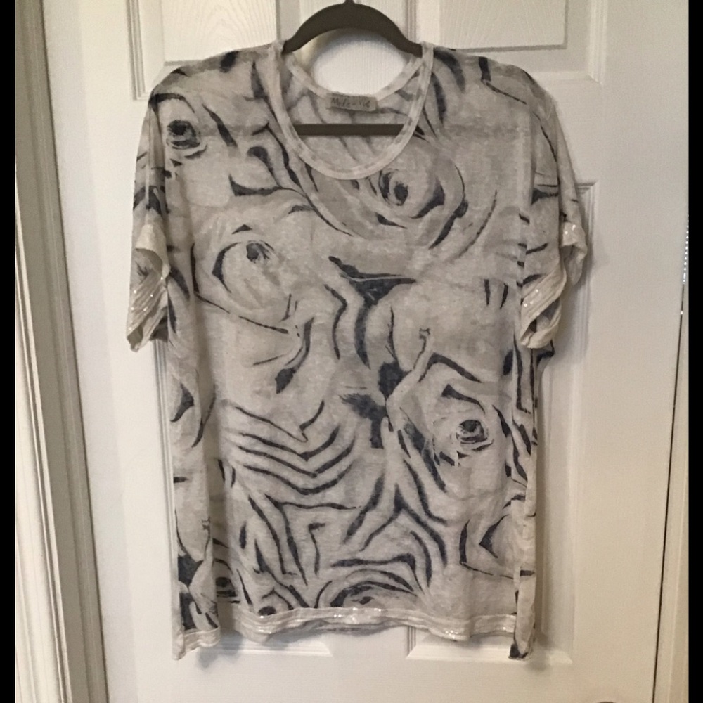 Plus Size Mode de Vie floral Top